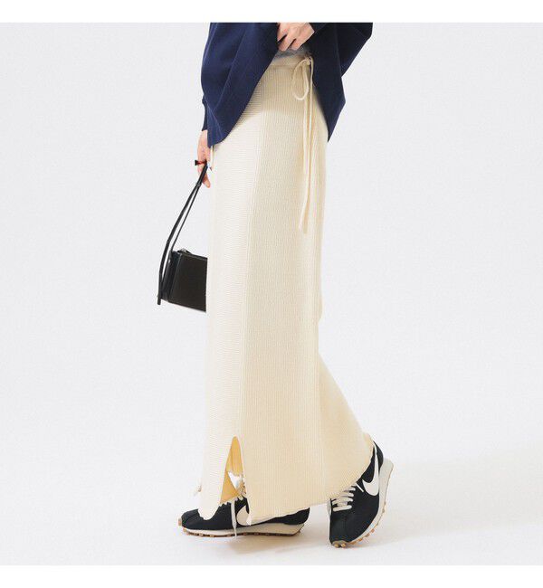 BEAMSBOY「ミリタリー ニット スカート」|スカート|IVORY