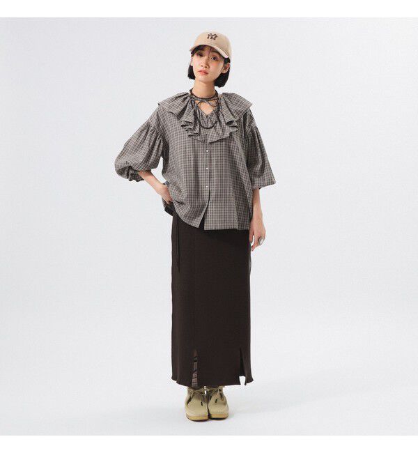 BEAMSBOY「ミリタリー ニット スカート」|スカート|