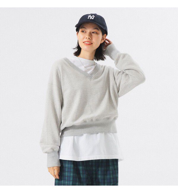 BEAMSBOY「フリーダムスリーブ Vネック スウェット」|スウェット・ジャージ|