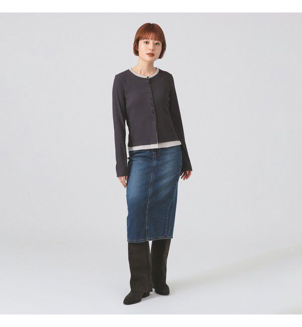 Ray BEAMS 「RIB レイヤード カーディガン」|Tシャツ・カットソー|