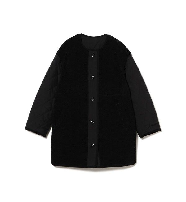 Ray BEAMS 「ボア キルト リバーシブル コート」|ダッフルコート|