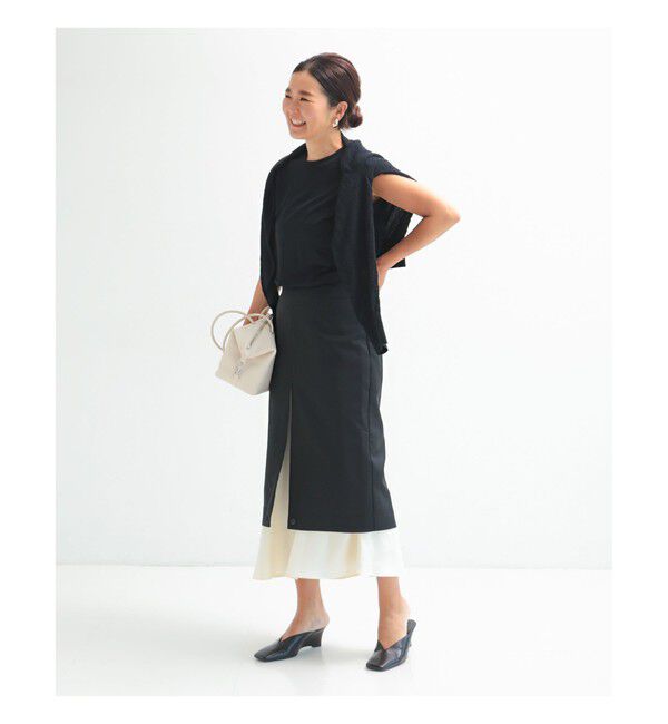 Demi-Luxe BEAMS 「ウォッシャブル ウール ノースリーブ Tシャツ」|Tシャツ・カットソー|