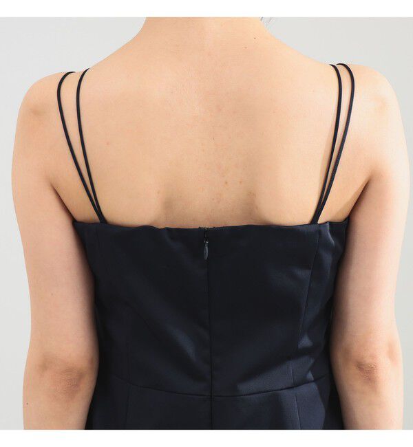 Demi-Luxe BEAMS 「エディター東原妙子 &times; Demi-Luxe BEAMS / シャイニー キャミソール ワンピース」|ワンピース|