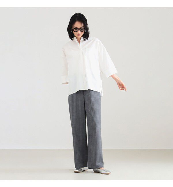 Demi-Luxe BEAMS 「ポプリン ストライプ イージーパンツ」|チノ|