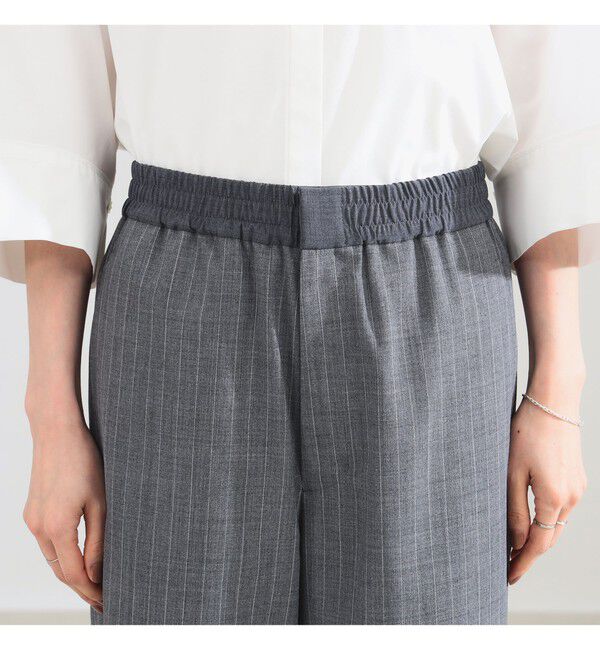 Demi-Luxe BEAMS 「ポプリン ストライプ イージーパンツ」|チノ|