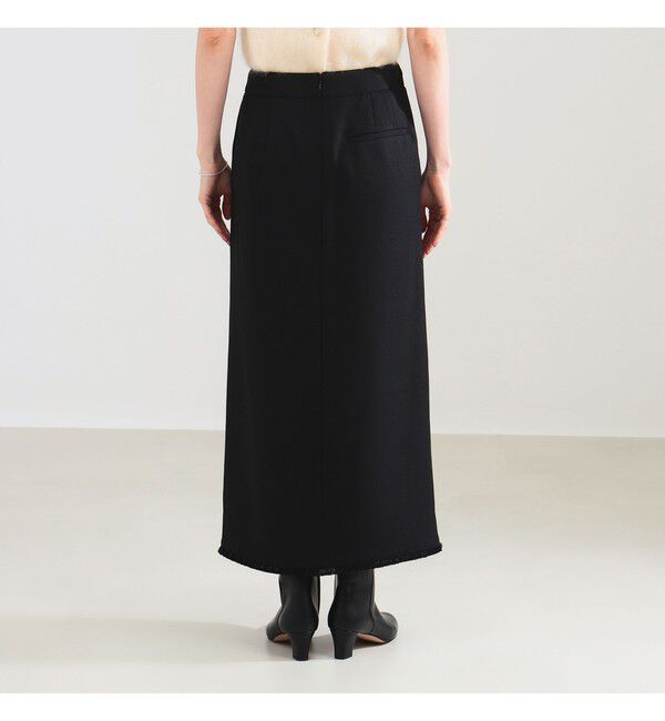 Demi-Luxe BEAMS 「フリンジ  Iライン スカート」|スカート|