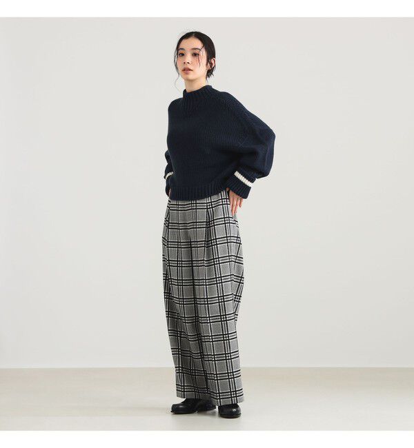 Demi-Luxe BEAMS 「AK+1 / 1タック ウール ワイドパンツ」|チノ|