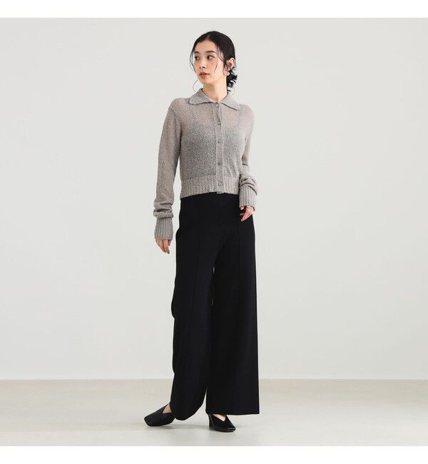 Demi-Luxe BEAMS 「AK+1 / ポロカラーショート カーディガン」|ニット・セーター|