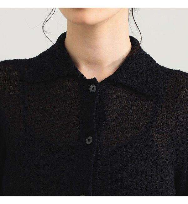 Demi-Luxe BEAMS 「AK+1 / ポロカラーショート カーディガン」|ニット・セーター|