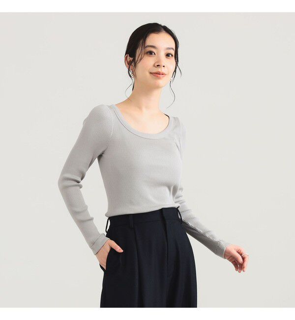 Demi-Luxe BEAMS 「AK+1 / シルク コットン 丸胴 プルオーバー」|Tシャツ・カットソー|