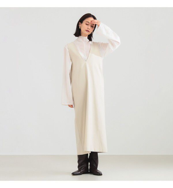 Demi-Luxe BEAMS 「2WAY Vネックワンピース」|ワンピース|