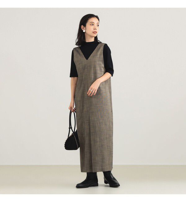 Demi-Luxe BEAMS 「2WAY Vネックワンピース」|ワンピース|