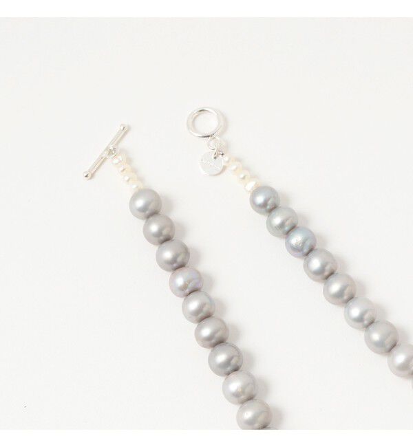 Demi-Luxe BEAMS 「les bon bon / lunelle グレーパール ネックレス」|その他|