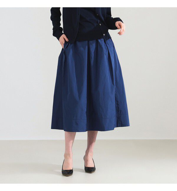 Demi-Luxe BEAMS 「ランダム タック フレアスカート」|スカート|