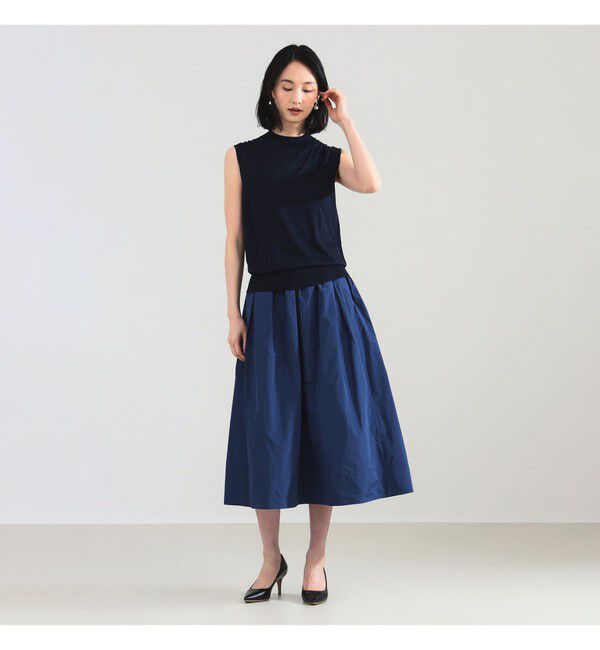 Demi-Luxe BEAMS 「ランダム タック フレアスカート」|スカート|