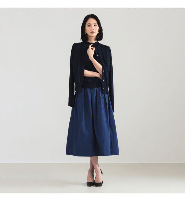 Demi-Luxe BEAMS 「ランダム タック フレアスカート」|スカート|