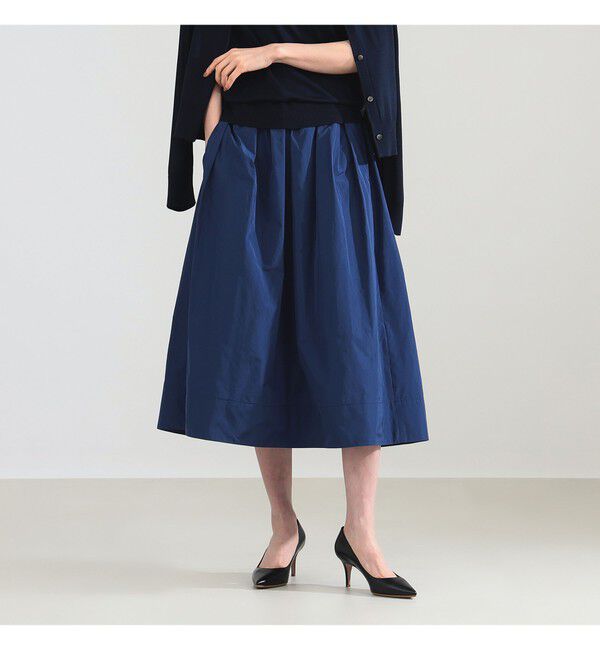 Demi-Luxe BEAMS 「ランダム タック フレアスカート」|スカート|