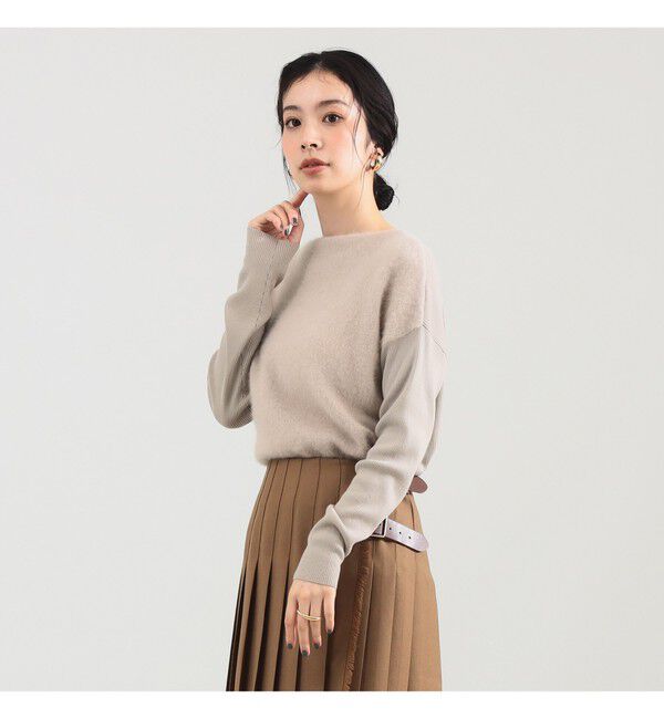 Demi-Luxe BEAMS 「フラッフィー ボートネック ニット」|ニット・セーター|