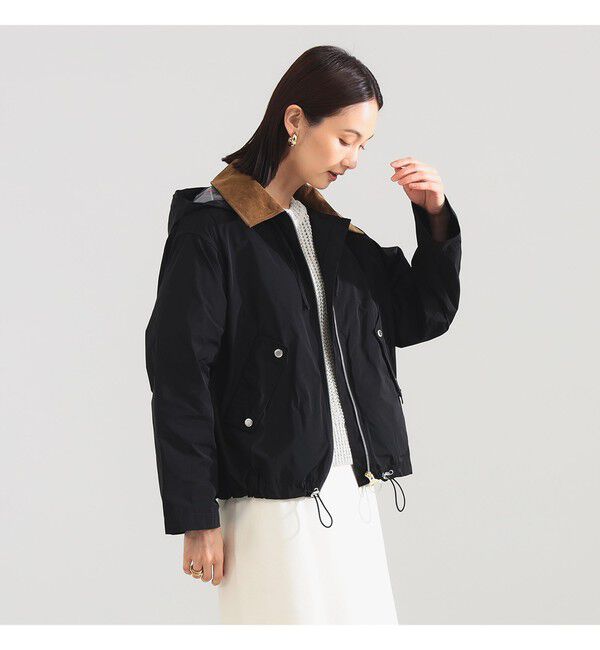 Demi-Luxe BEAMS 「Barbour / WEAVER ジャケット」|ブルゾン・スタジャン|BLACK