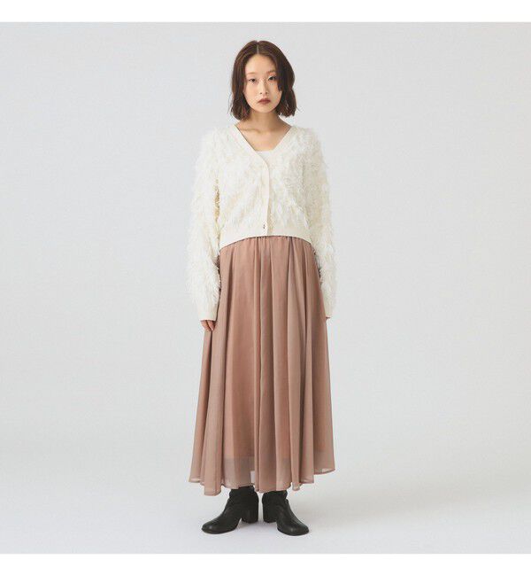 Ray BEAMS 「シアーギャザーフレアースカート」|スカート|