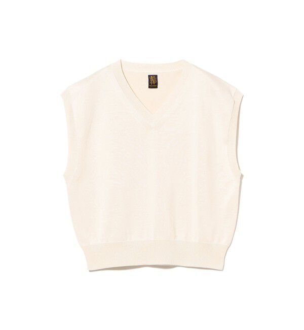 Demi-Luxe BEAMS 「BATONER / コットン Vネック ベスト」|ニット・セーター|