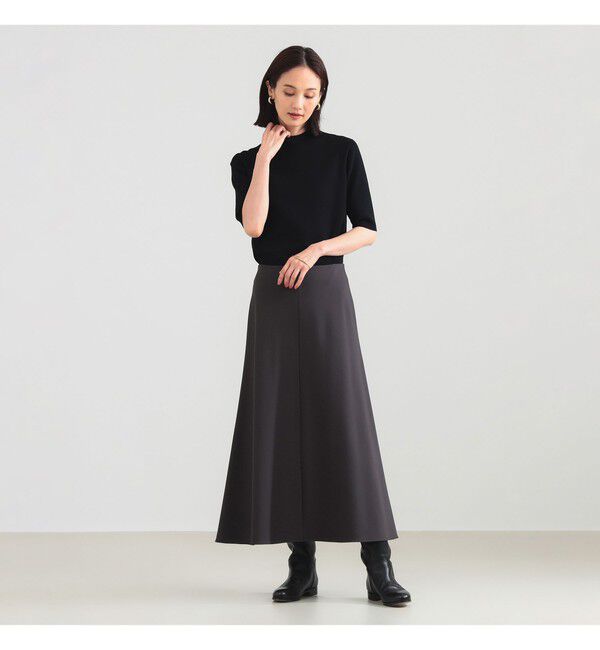 Demi-Luxe BEAMS 「レーヨン ナイロン ポンチ フレア スカート」|スカート|