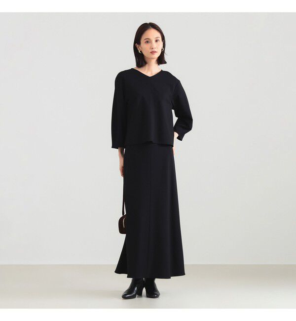 Demi-Luxe BEAMS 「レーヨン ナイロン ポンチ フレア スカート」|スカート|