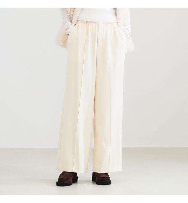 Demi-Luxe BEAMS 「ウールライク イージーパンツ」|チノ|