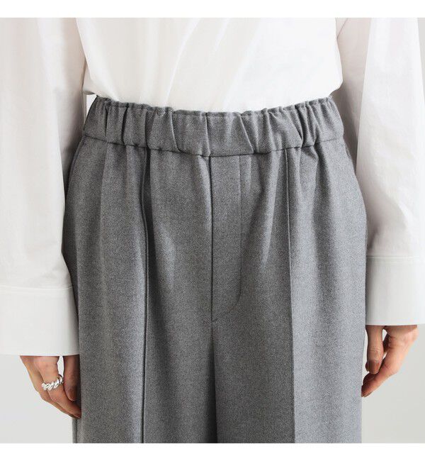 Demi-Luxe BEAMS 「ウールライク イージーパンツ」|チノ|