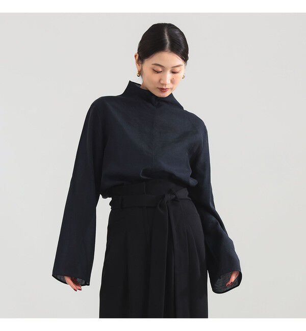 Demi-Luxe BEAMS 「オフタートル ブラウス」|シャツ・ブラウス|