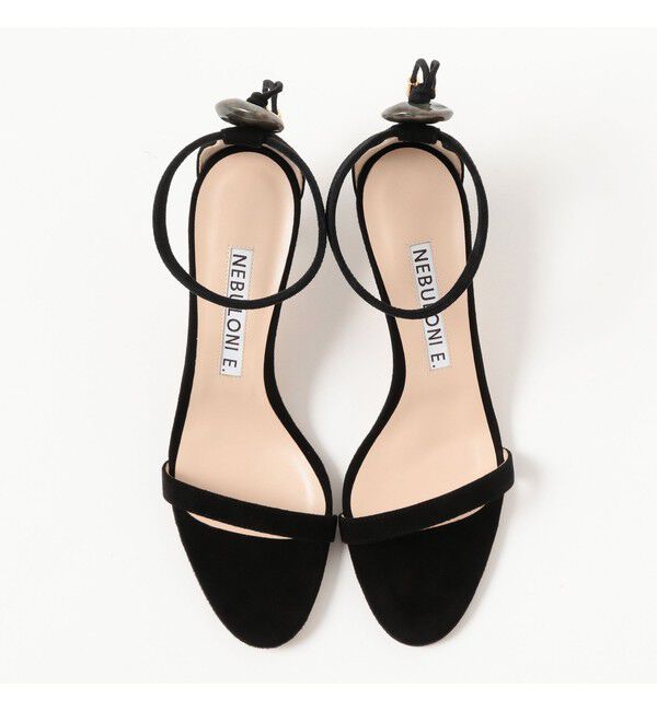 Demi-Luxe BEAMS 「NEBULONI E. / ストーン アンクルゴムストラップ サンダル」|サンダル|