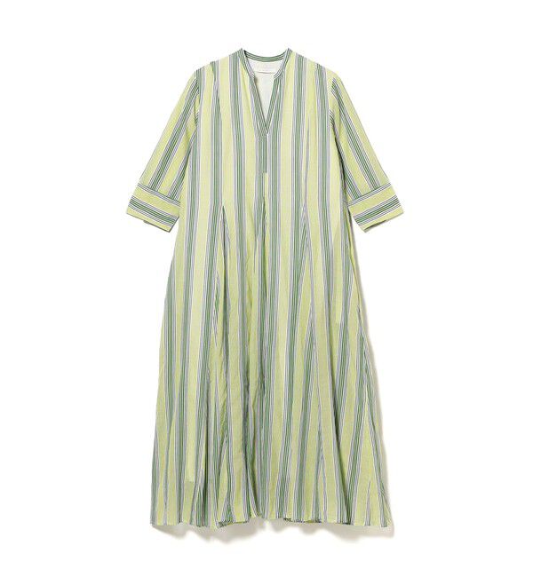 Demi-Luxe BEAMS 「ne Quittez pas / ボイル ストライプ パネル ワンピース」|ワンピース|