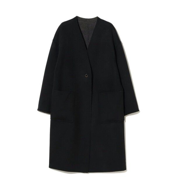 Demi-Luxe BEAMS 「リバー Vネック ロングコート」|ダッフルコート|