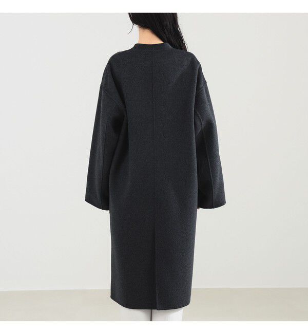 Demi-Luxe BEAMS 「リバー Vネック ロングコート」|ダッフルコート|