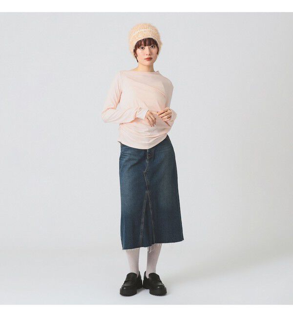 Ray BEAMS 「アシメ ネック ドレープ」|Tシャツ・カットソー|