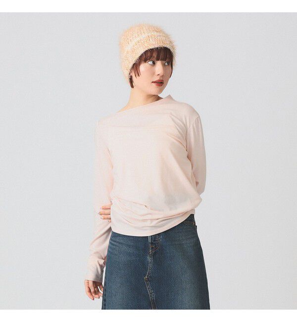 Ray BEAMS 「アシメ ネック ドレープ」|Tシャツ・カットソー|