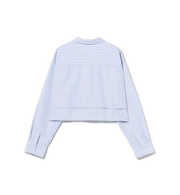 Ray BEAMS 「レイヤード ヘム クロップド シャツ」|シャツ・ブラウス|