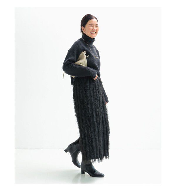 Demi-Luxe BEAMS 「フェザー ジャガード ドレス スカート .M」|スカート|