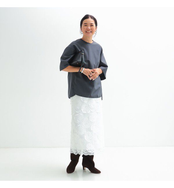 Demi-Luxe BEAMS 「スカラレース タイトスカート」|スカート|