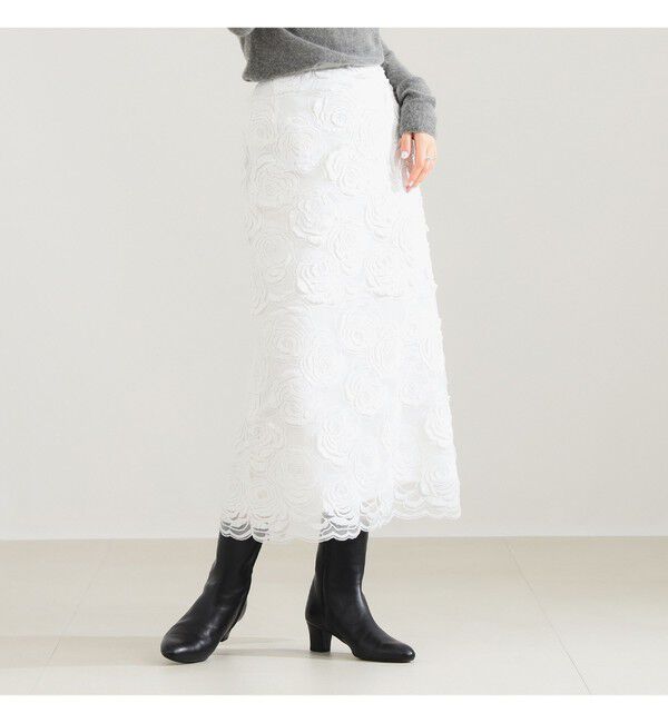 Demi-Luxe BEAMS 「スカラレース タイトスカート」|スカート|