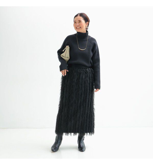 Demi-Luxe BEAMS 「サイドジップ リブ プルオーバー ニット .M」|ニット・セーター|