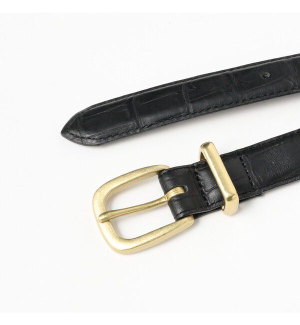 BEAMSBOY「25mm クロコ フェザー ベルト」|ベルト|