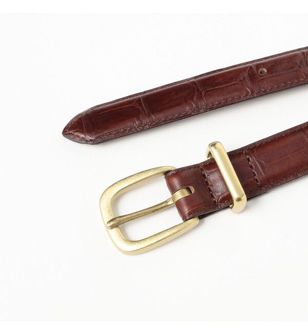 BEAMSBOY「25mm クロコ フェザー ベルト」|ベルト|