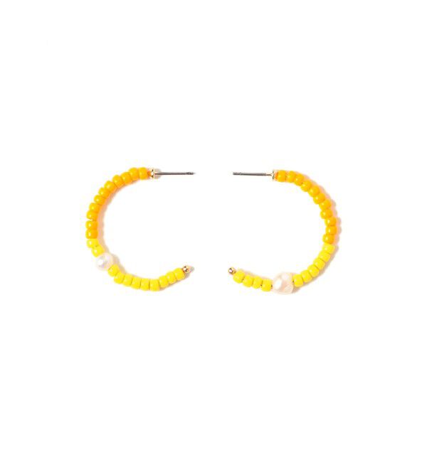 BEAMSBOY「淡水パール &times; ビーズ ピアス」|その他|YELLOW