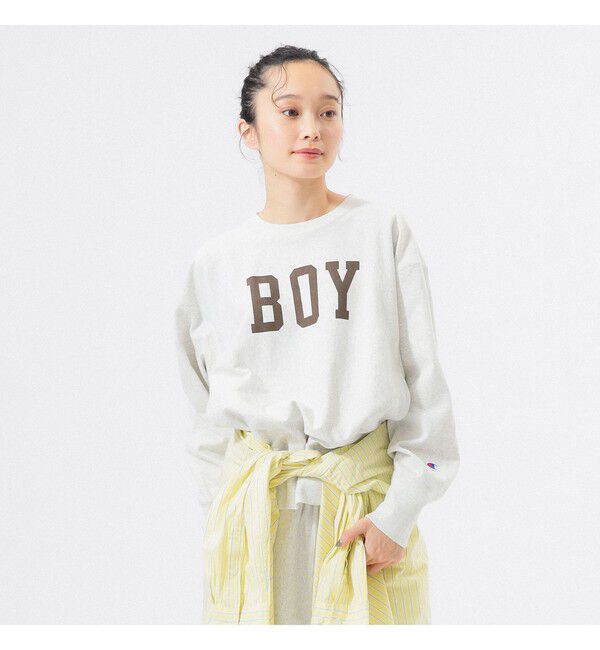 BEAMSBOY「【別注】Champion / ボーイ リバースウィーブ(R) クルー」|Tシャツ・カットソー|