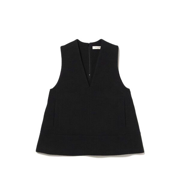 Demi-Luxe BEAMS 「ツイード フレア Vネック ジレ＊」|シャツ・ブラウス|