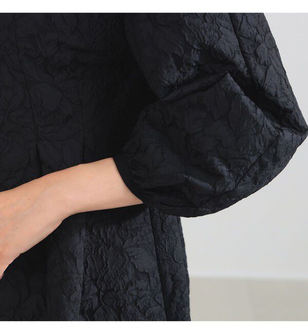 Demi-Luxe BEAMS 「フクレ織り アタッチドカラー ブラウス＊」|シャツ・ブラウス|