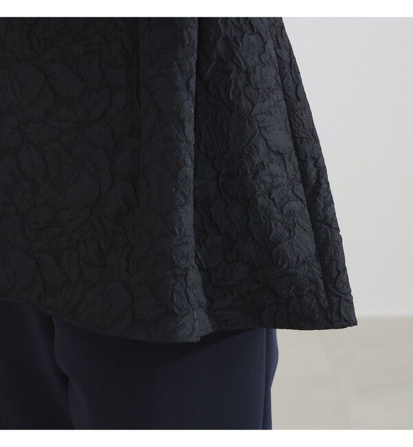 Demi-Luxe BEAMS 「フクレ織り アタッチドカラー ブラウス＊」|シャツ・ブラウス|