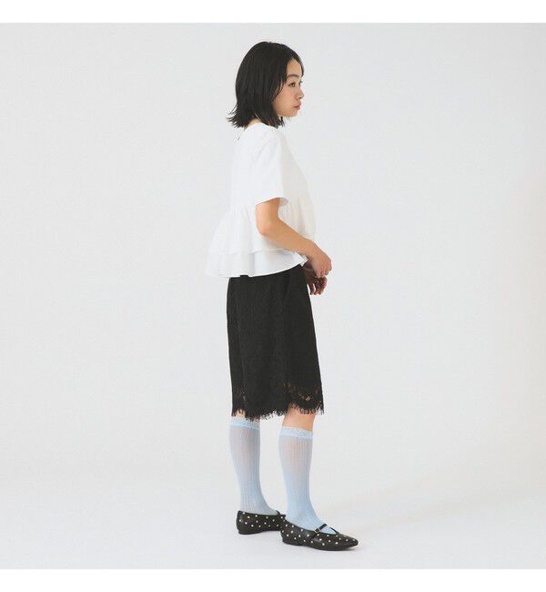 Ray BEAMS 「レース スカラヘム ハーフ パンツ」|その他|