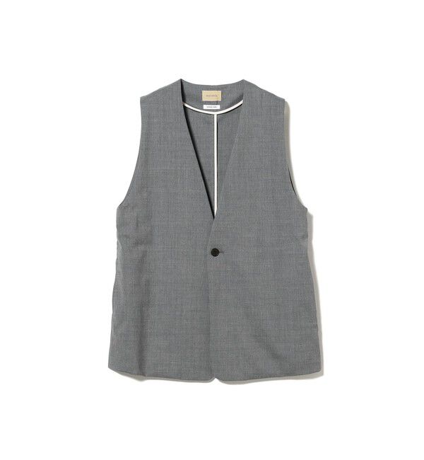 BEAMSBOY「maturely / ティーダブワン ボタン ウェーブ ベスト」|ベスト・ジレ|